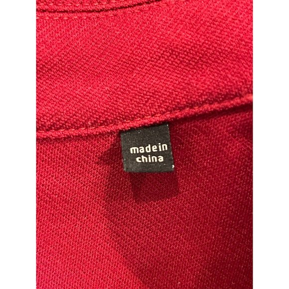 CAbi Womens Blazer Asymmetric Jacket 3175 Long Sleeve Single Breasted Red Size 4 - Picture 7 of 9